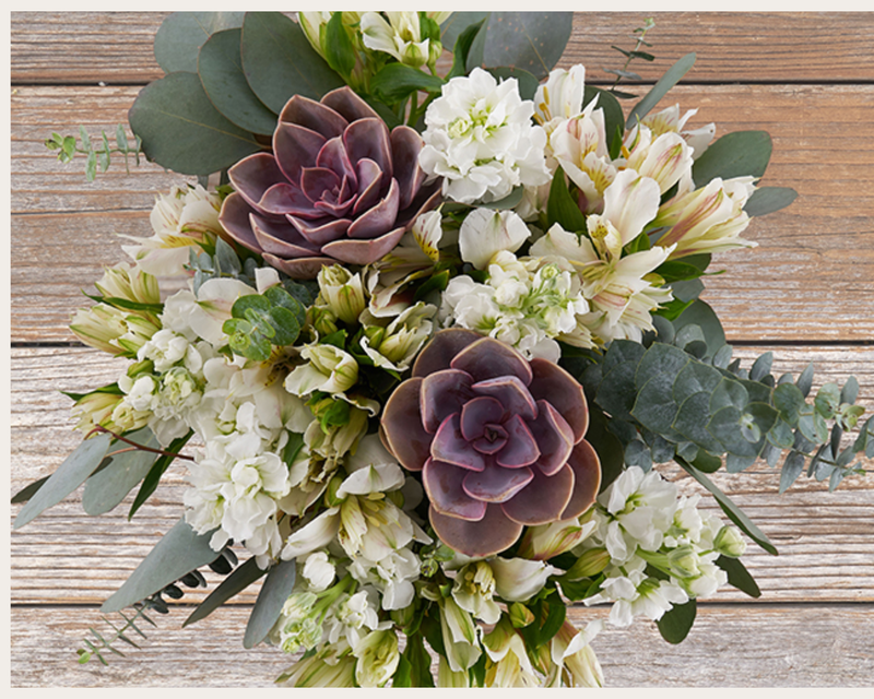 Never Desert You Bouquet with Montecito Vase