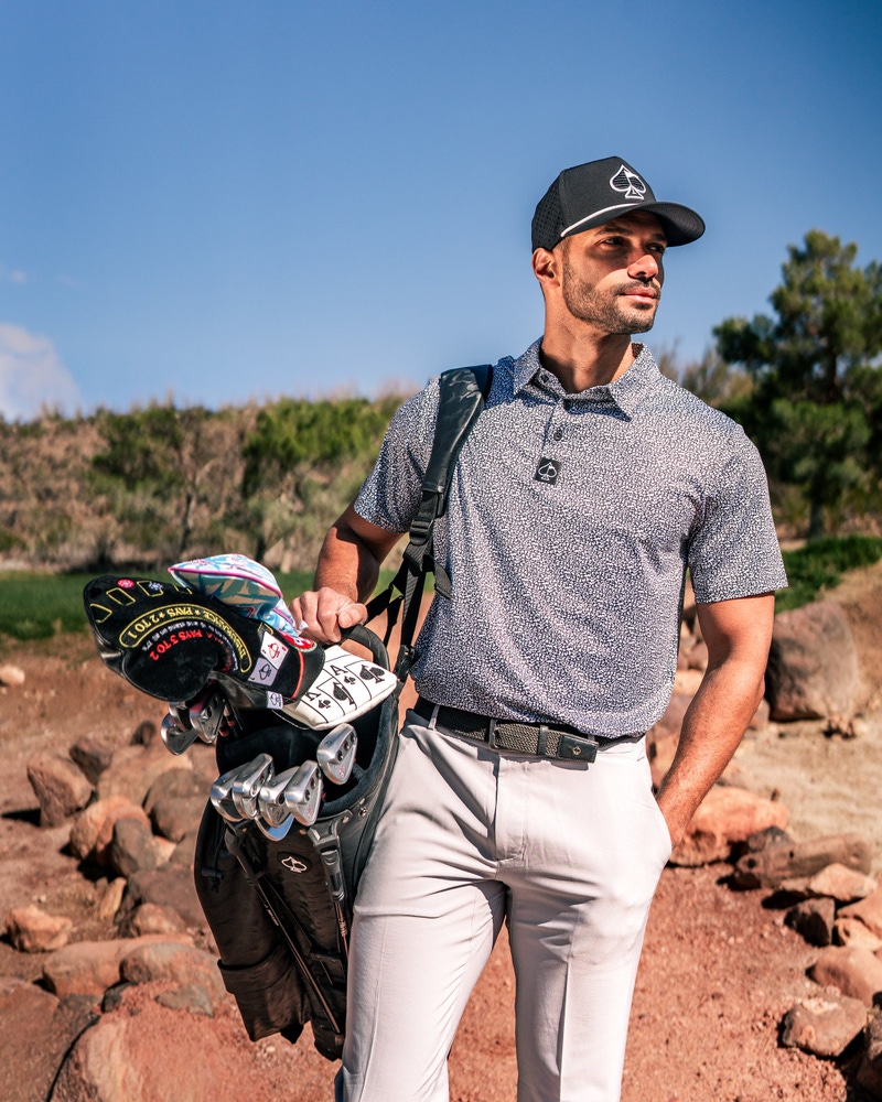 Coral Cascades Men's Performance Golf Polo