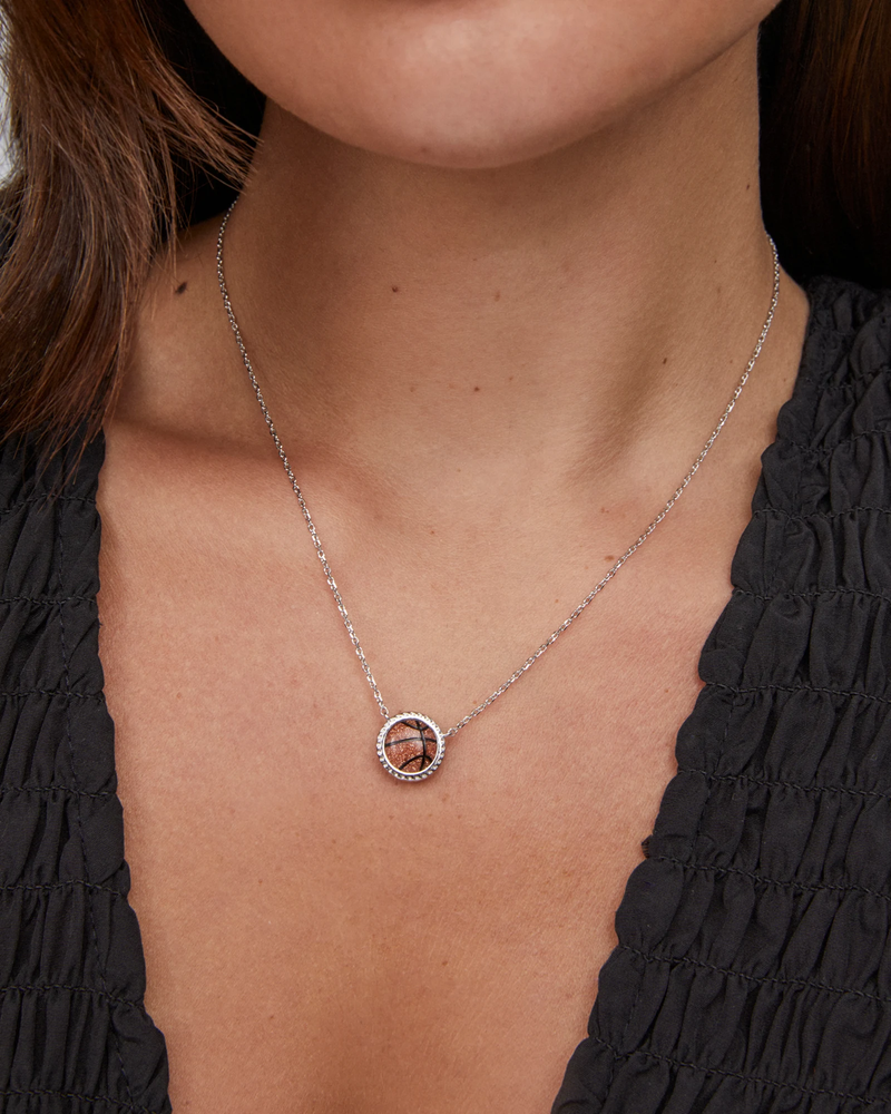 Basketball Short Pendant Necklace