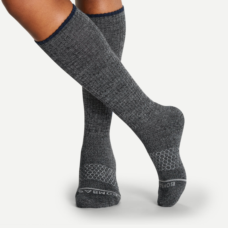 Women's Merino Wool Blend Knee-High Socks