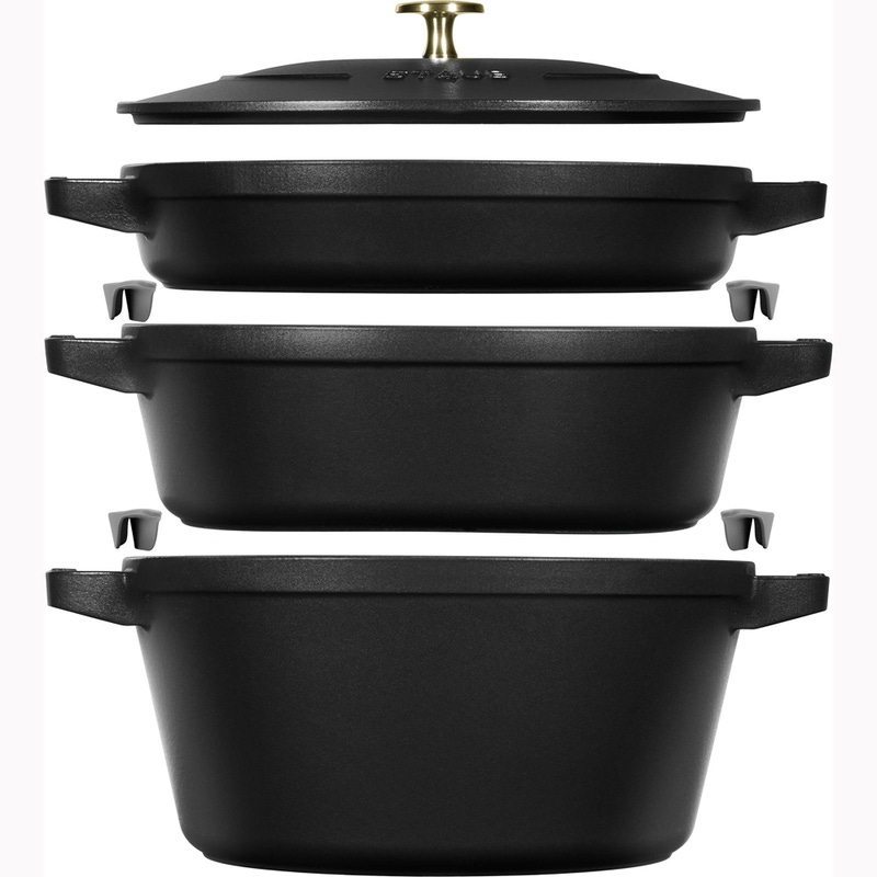 Cast Iron 4-Piece Stackable Set