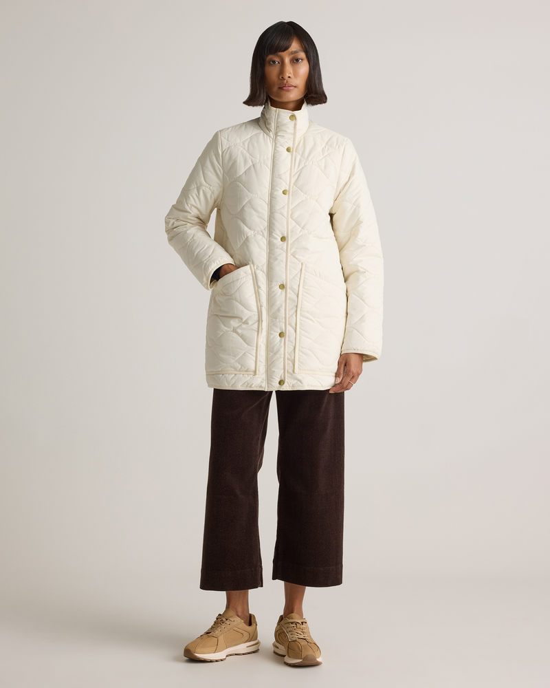 Featherless Quilted Long Puffer Jacket