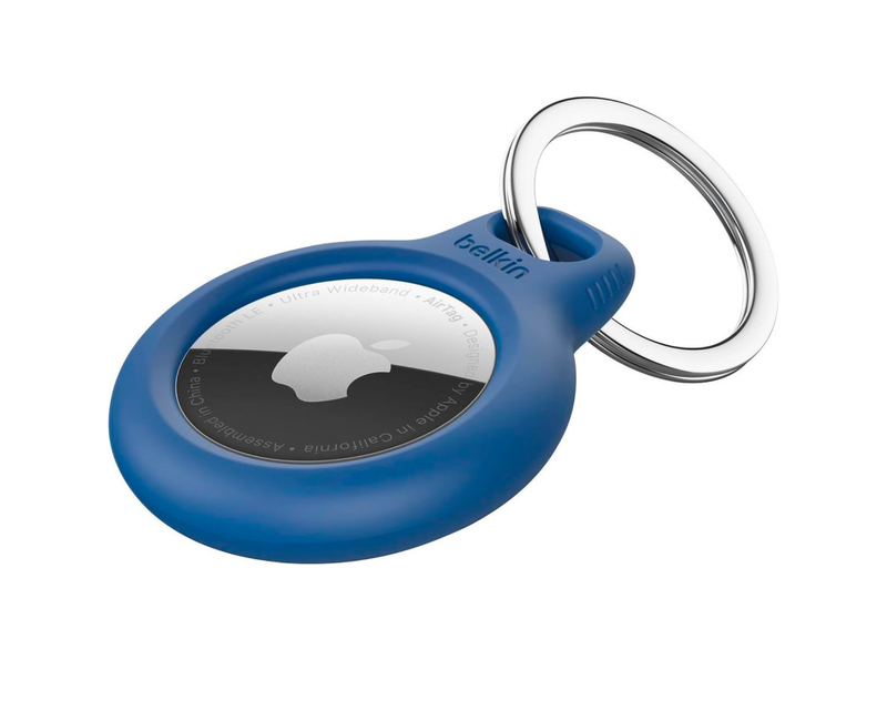 Secure Holder with Key Ring for Apple Airtag
