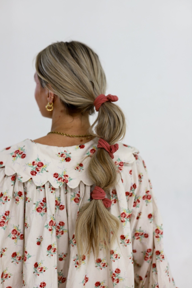 Bow Slick Back Ponytails