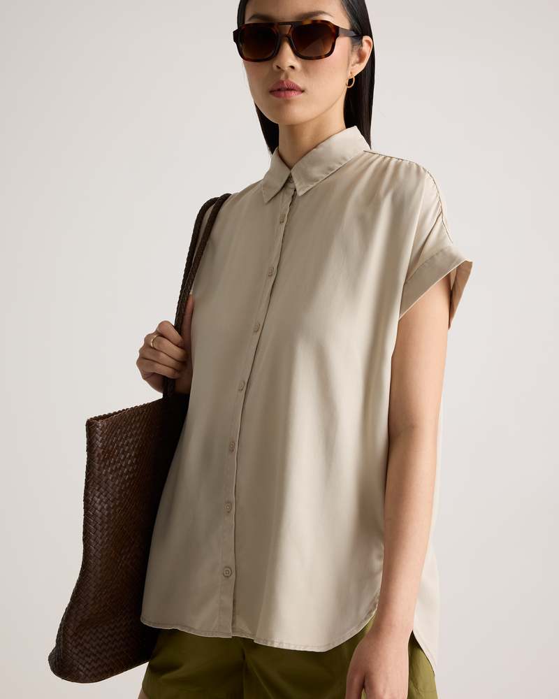 Vintage Wash Tencel Camp Shirt