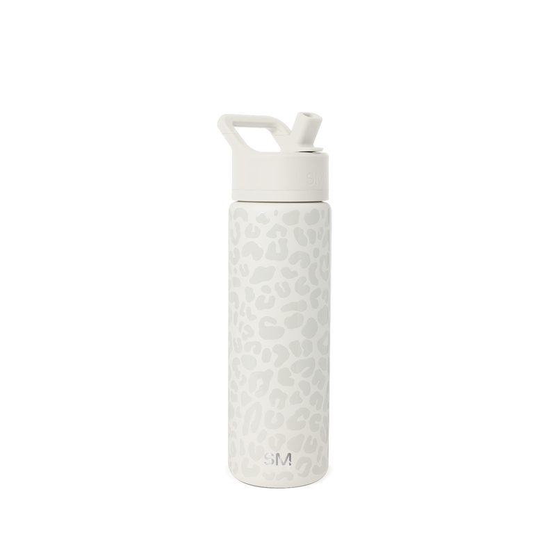 Summit Pattern Water Bottle with Straw Lid, 22oz