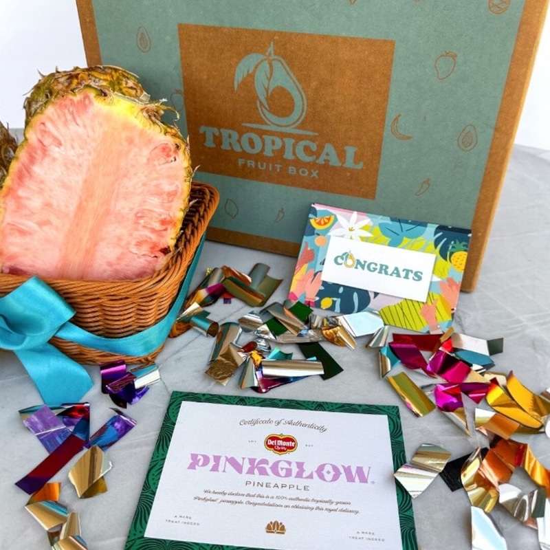 Congratulations Pinkglow® Pink Pineapple Gift Box