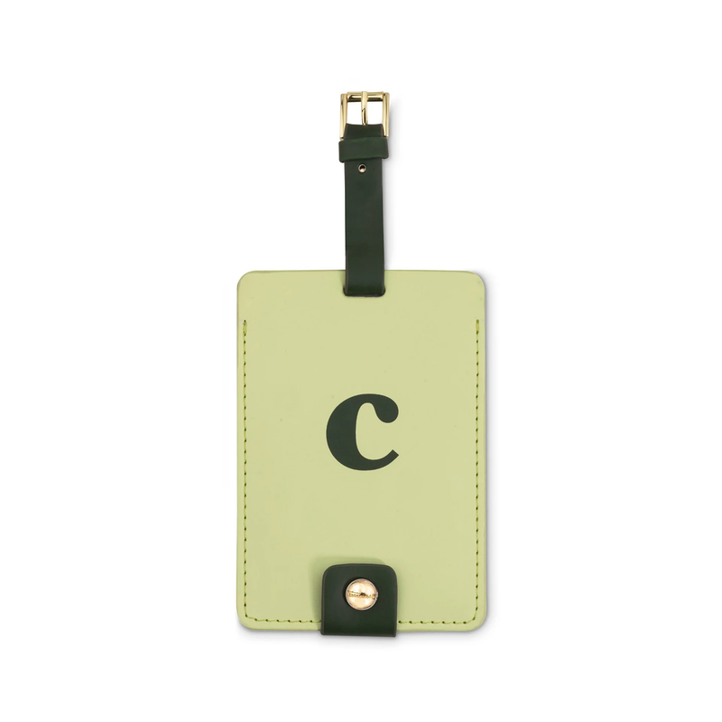Just Mine Initial Luggage Tag