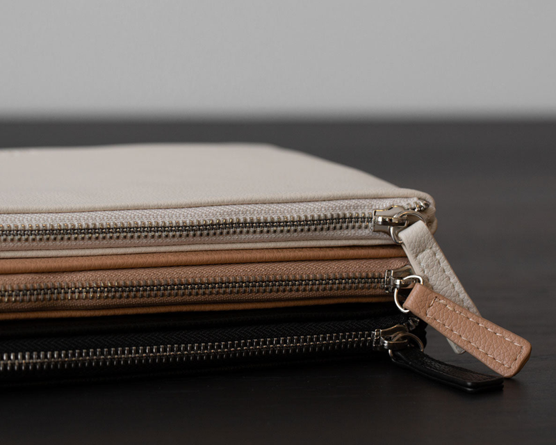 Vegan Leather Zip Pouch