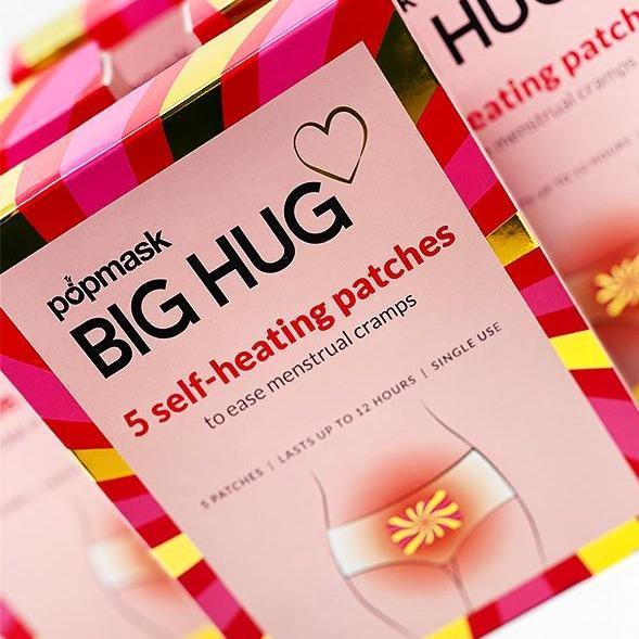 Big Hug Self-Heating Cramp Relief Patches, Set of 5