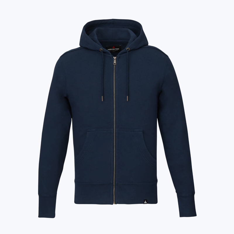 Branded Men's American Giant Classic Heavyweight Fleece Full Zip Hoodie