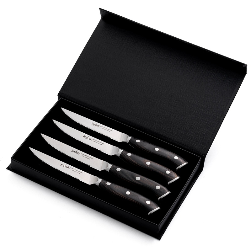 4-Piece High Carbon Steel Steak Knife Set
