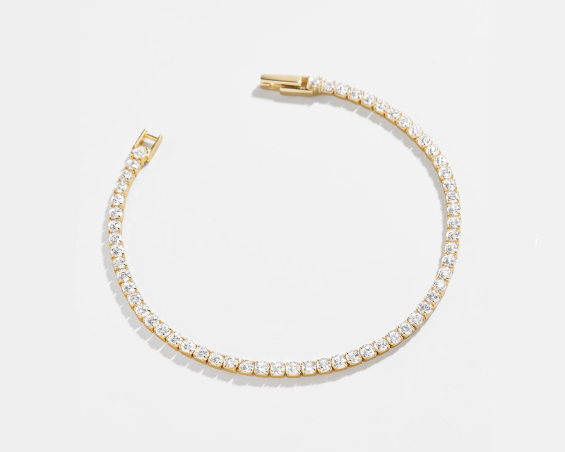 Bennett 18K Gold Tennis Bracelet