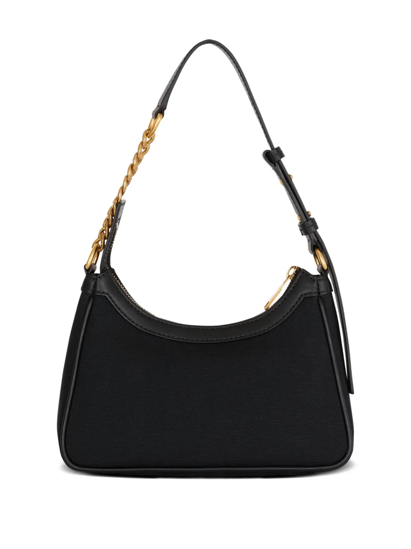 B-Army Shoulder Canvas and Leather Bag