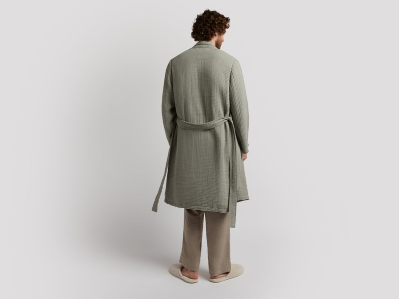 Cloud Cotton Robe, Moss