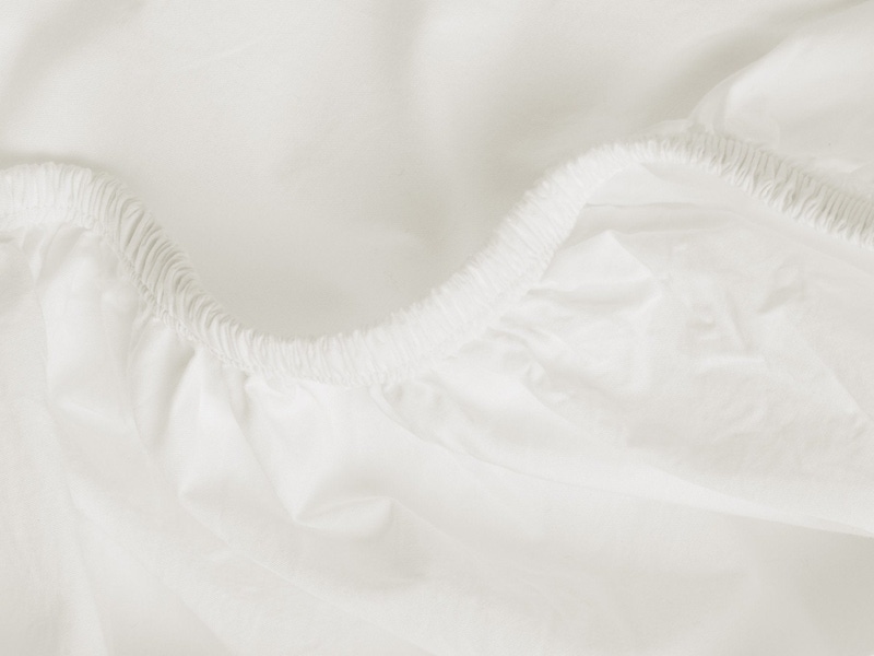 Percale Fitted Sheet (Cream)