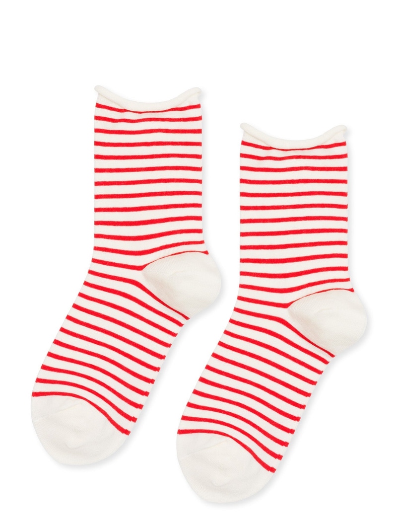 Women's Nautical Stripe Crew Sock