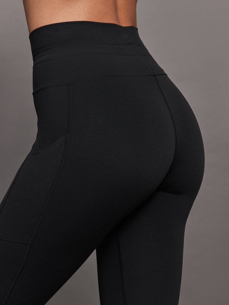 High Rise Sport Pocket Legging in Melt, Black