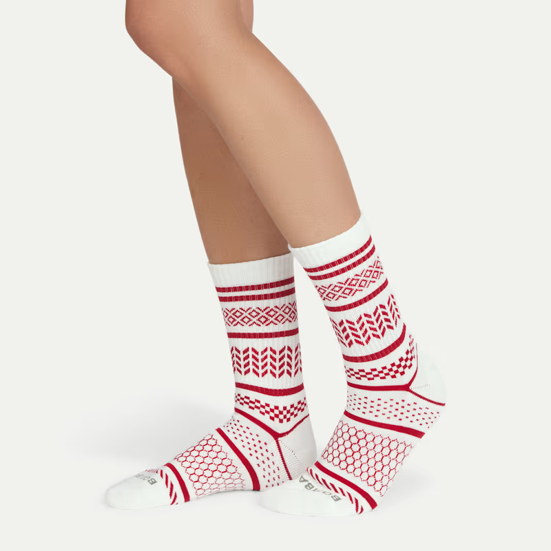 Women's Fair Isle Half Calf Sock 2-Pack Gift Box