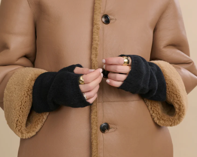 Fingerless Cashmere Gloves