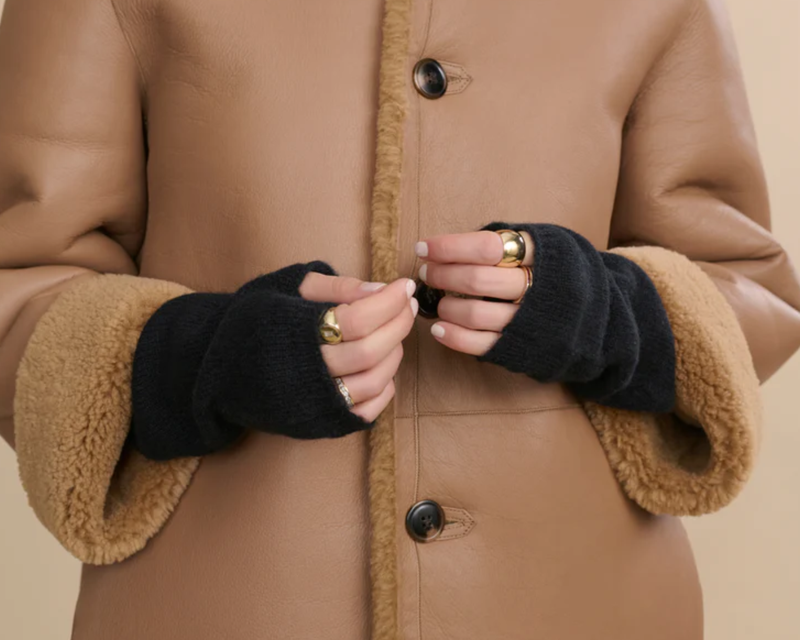 Fingerless Cashmere Gloves