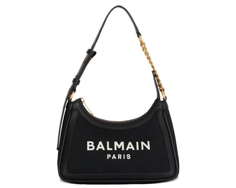 B-Army Shoulder Canvas and Leather Bag