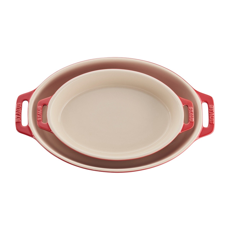 Ceramic 2-Piece Oval Baking Dish Set
