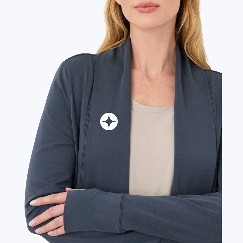 Branded Organic Cool Stretch Swing Cardigan