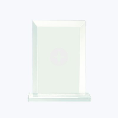 Branded 7 3/4" Rectangle Glass Award