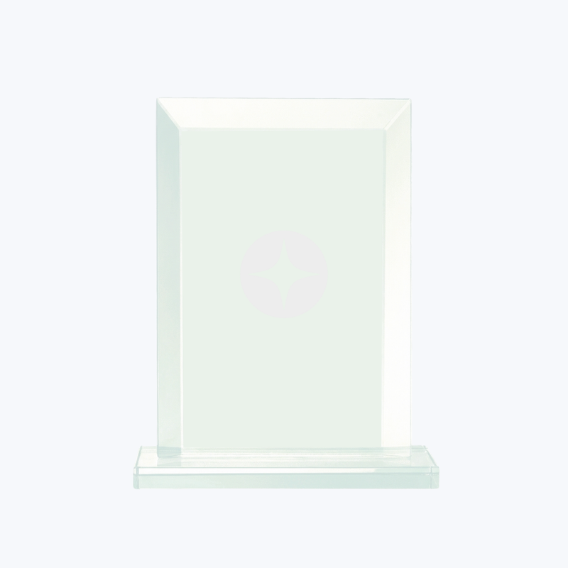 Branded 7 3/4" Rectangle Glass Award
