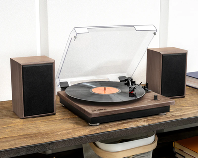 Montauk Bluetooth Turntable System with Speakers
