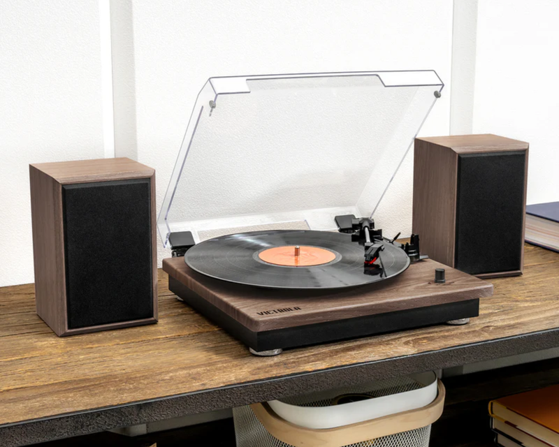 Montauk Bluetooth Turntable System with Speakers