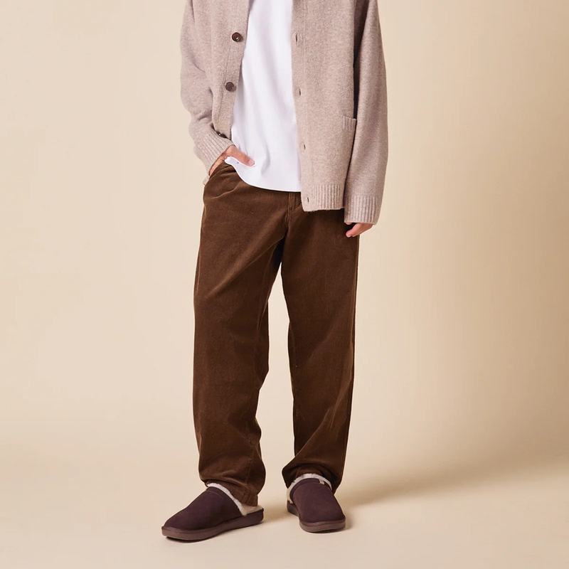 Essential Suede Shearling Slipper, Brown