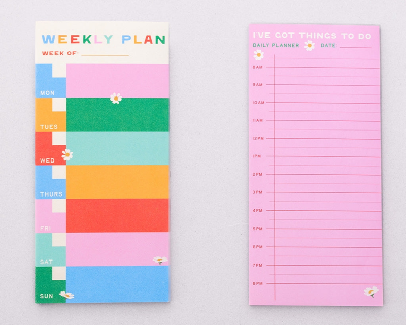Weekly and Daily Planner Pad Set