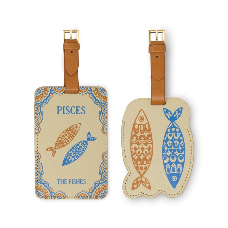Leatherette Luggage Tag Set of 2