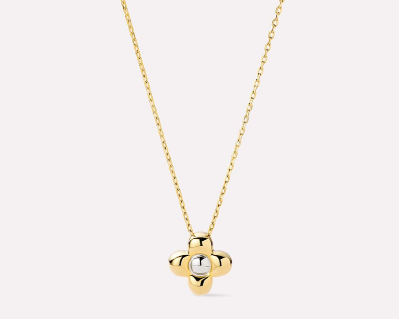 Liora Flower Pendant Mini Gold Necklace