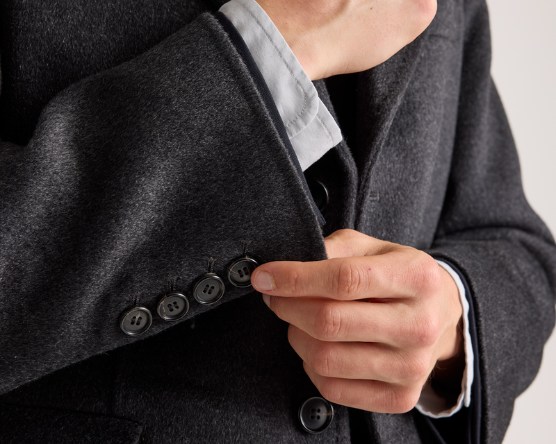 100% Mongolian Cashmere Double-Faced Overcoat