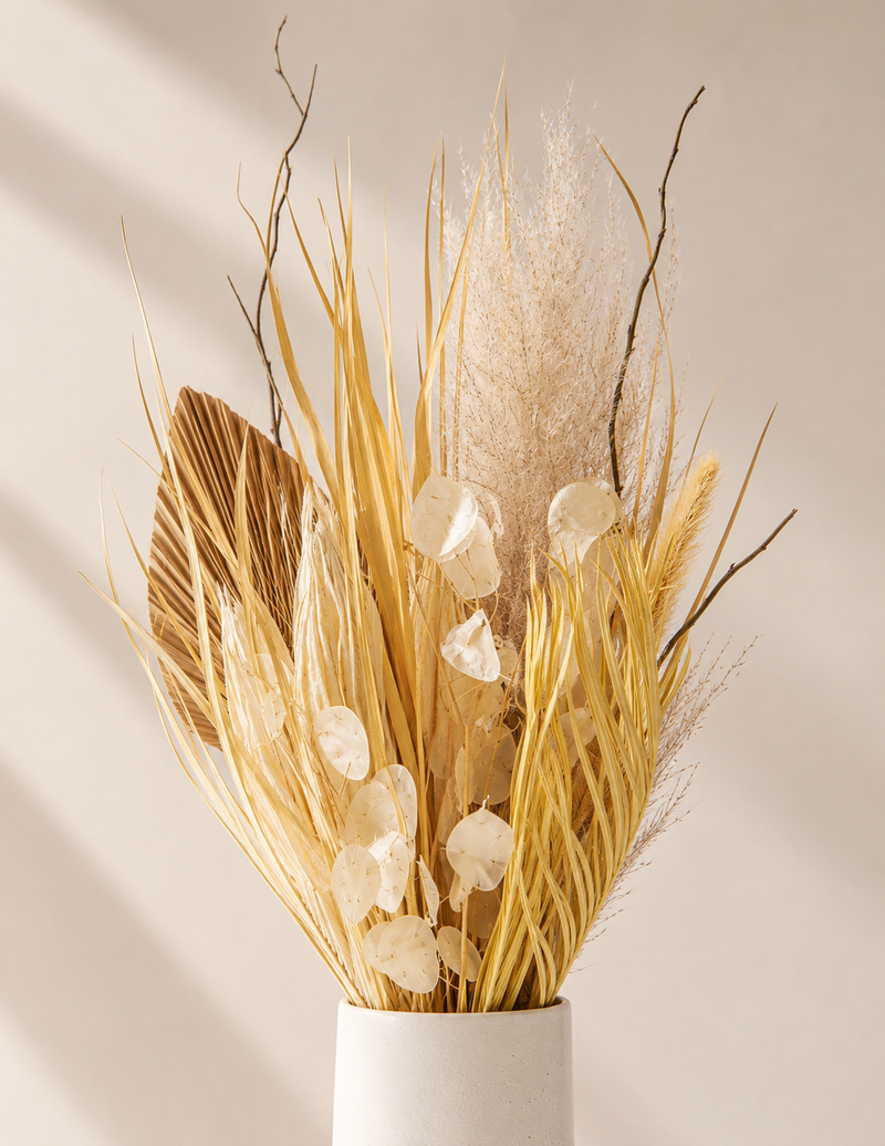 Neutral Palm Dried Bouquet