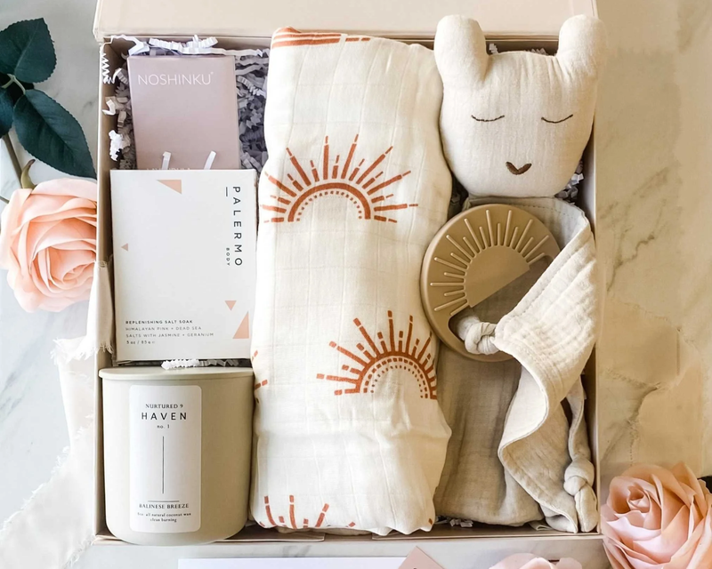 The Cozy at Home Newborn Parent Gift Box