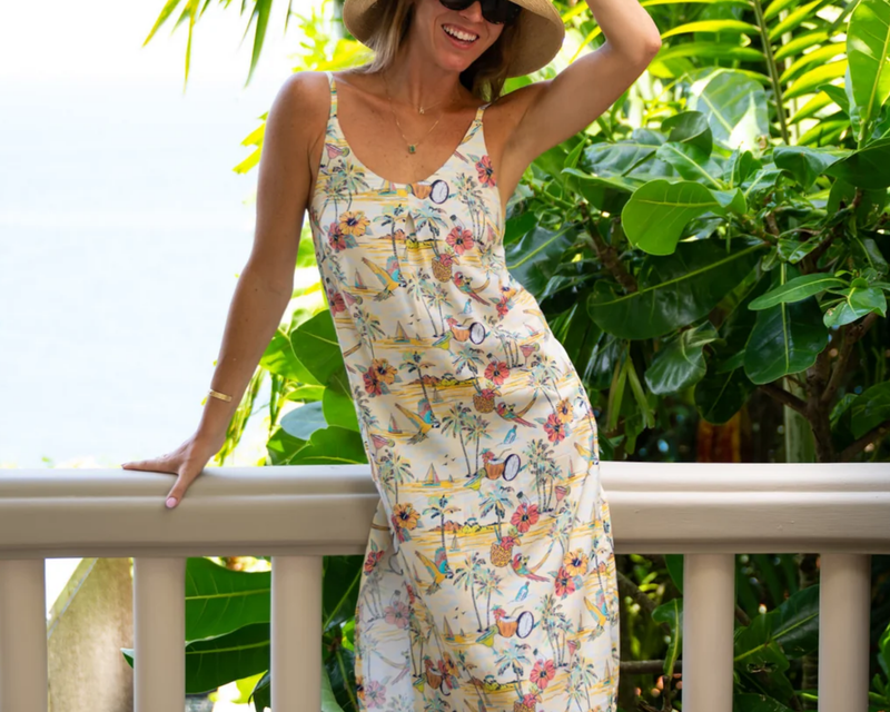 Wastin' Away Again Margaritaville Vintage Beach Dress