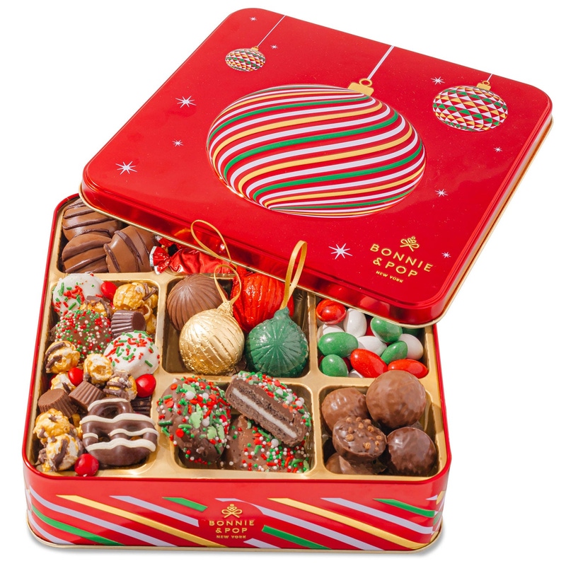 Ornament Gift Tin with Holiday Treats