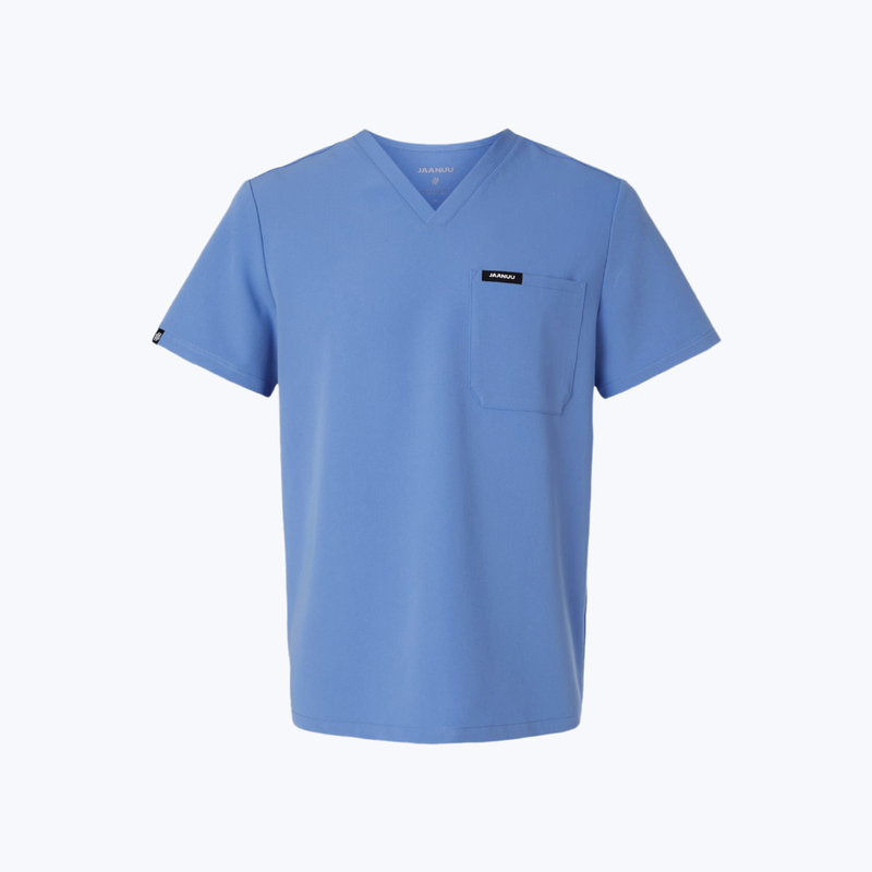 Jaanuu Holmes Everyday 1-Pocket Scrub V-Neck Top