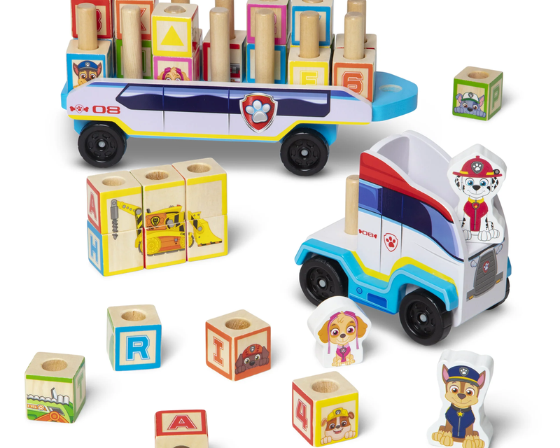 Paw Patrol Wooden ABC Block Truck
