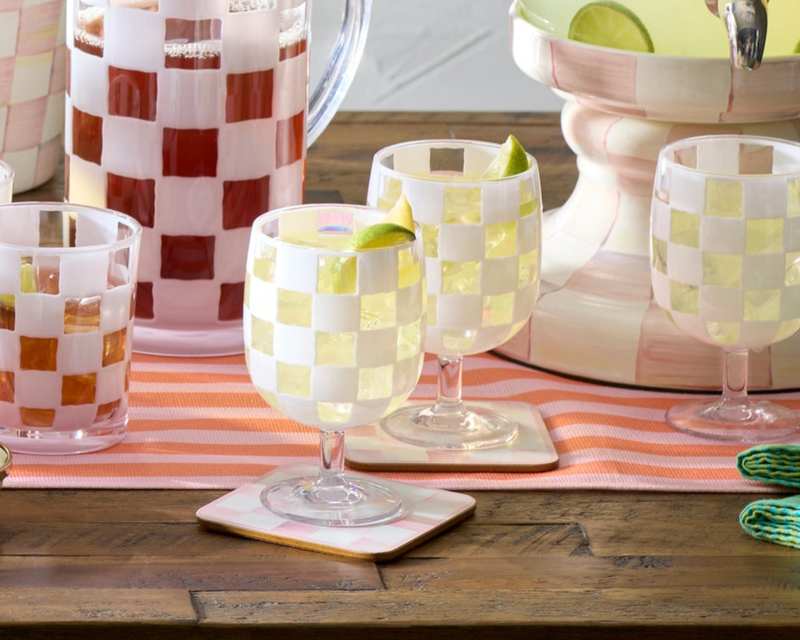 Acrylic Water Goblets, Set of 4
