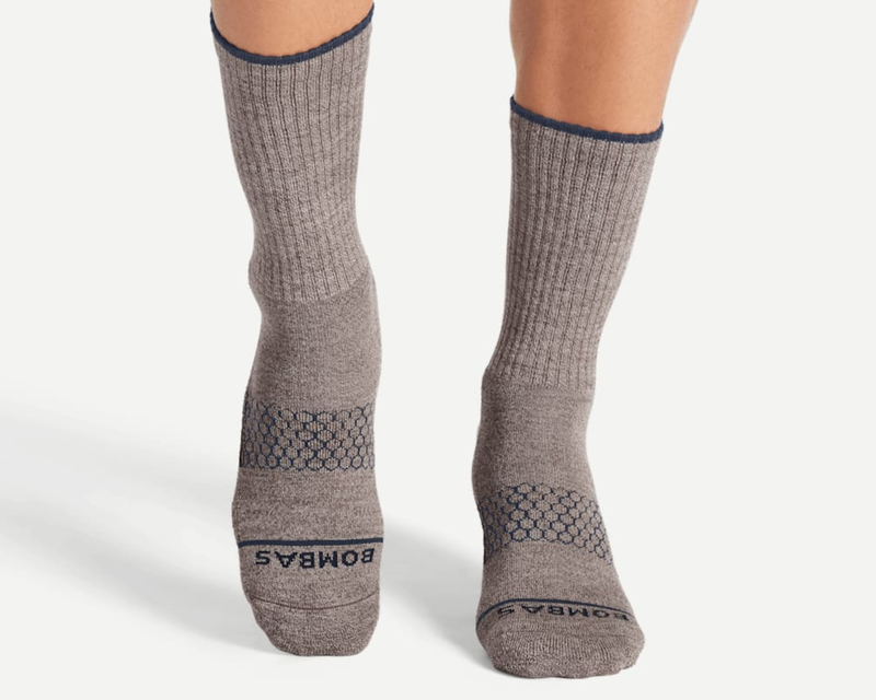 Men's Merino Wool Blend Calf Sock 4-Pack