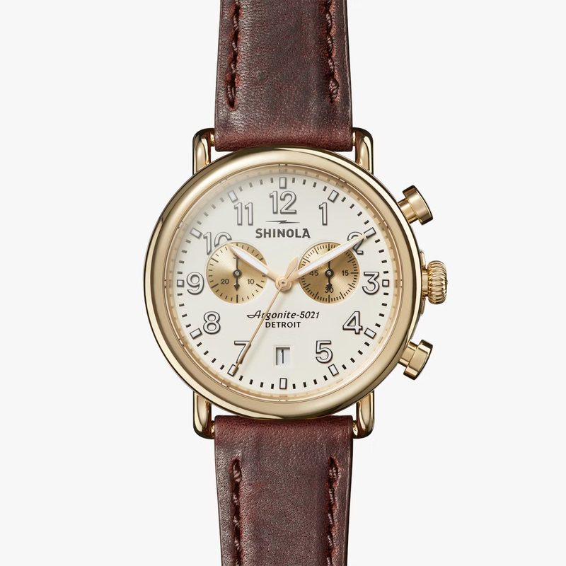 The Polished Gold Runwell Chrono