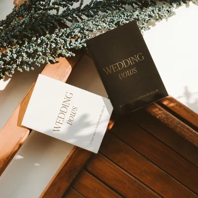 Wedding Vows Notebook Set