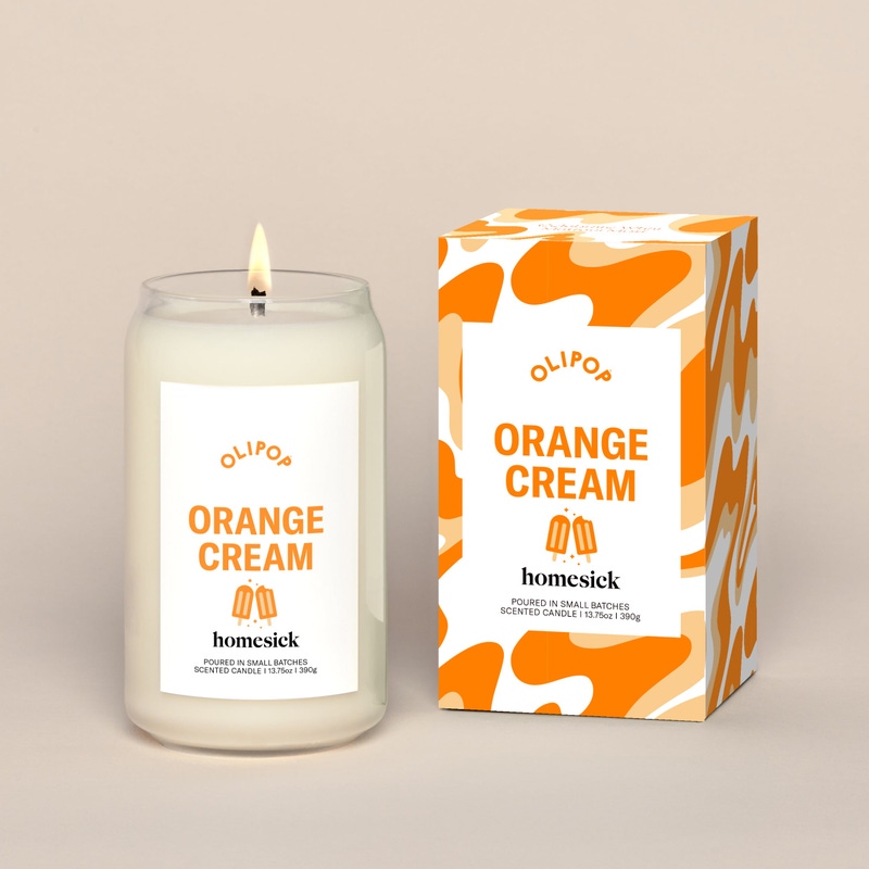 Olipop x Homesick Orange Cream Candle