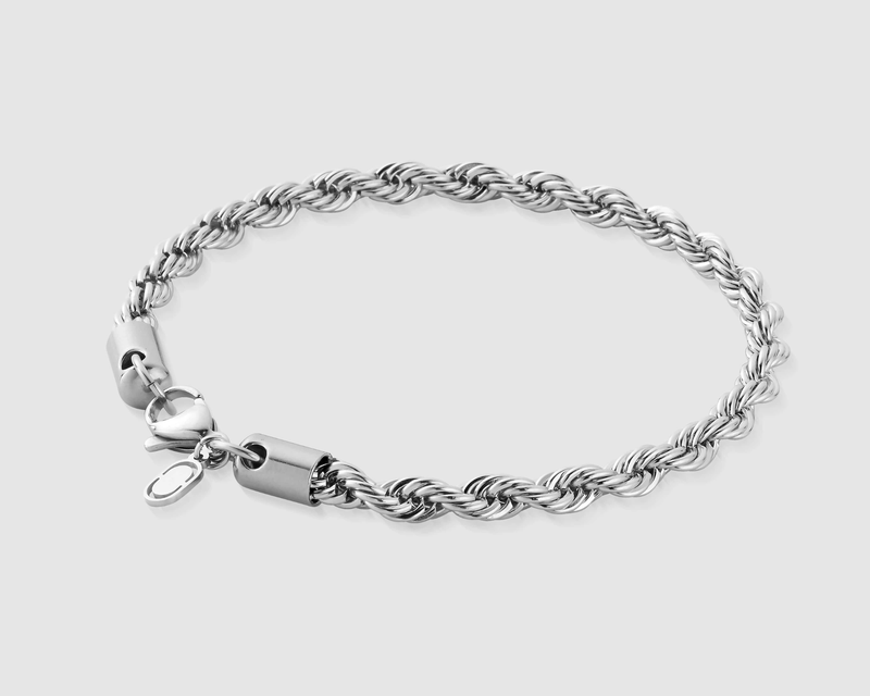 Silver Rope Bracelet 5mm