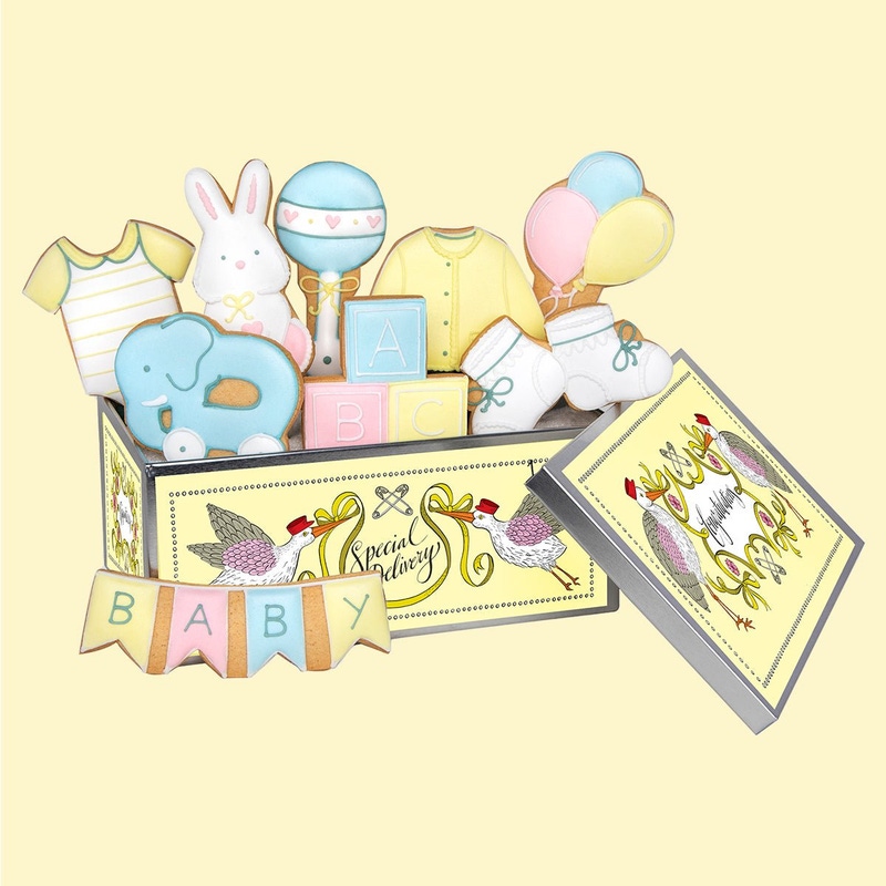 Baby Shower Biscuit Tin
